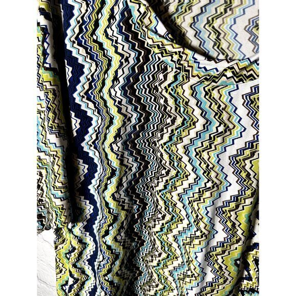 CYRUS LADIES 3/4 SLEEVE COLORFUL PATTERN SHIRT (M) EUC G-206 - Picture 4 of 6